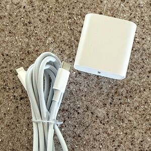 White USB Wall Charger and Cable